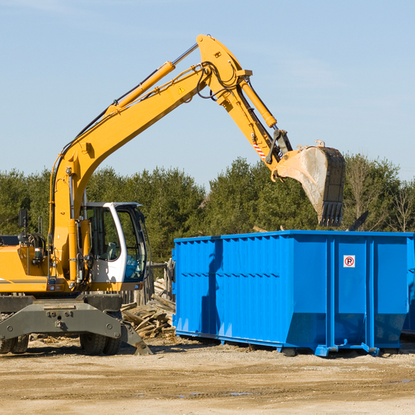 what size residential dumpster rentals are available in Love County Oklahoma